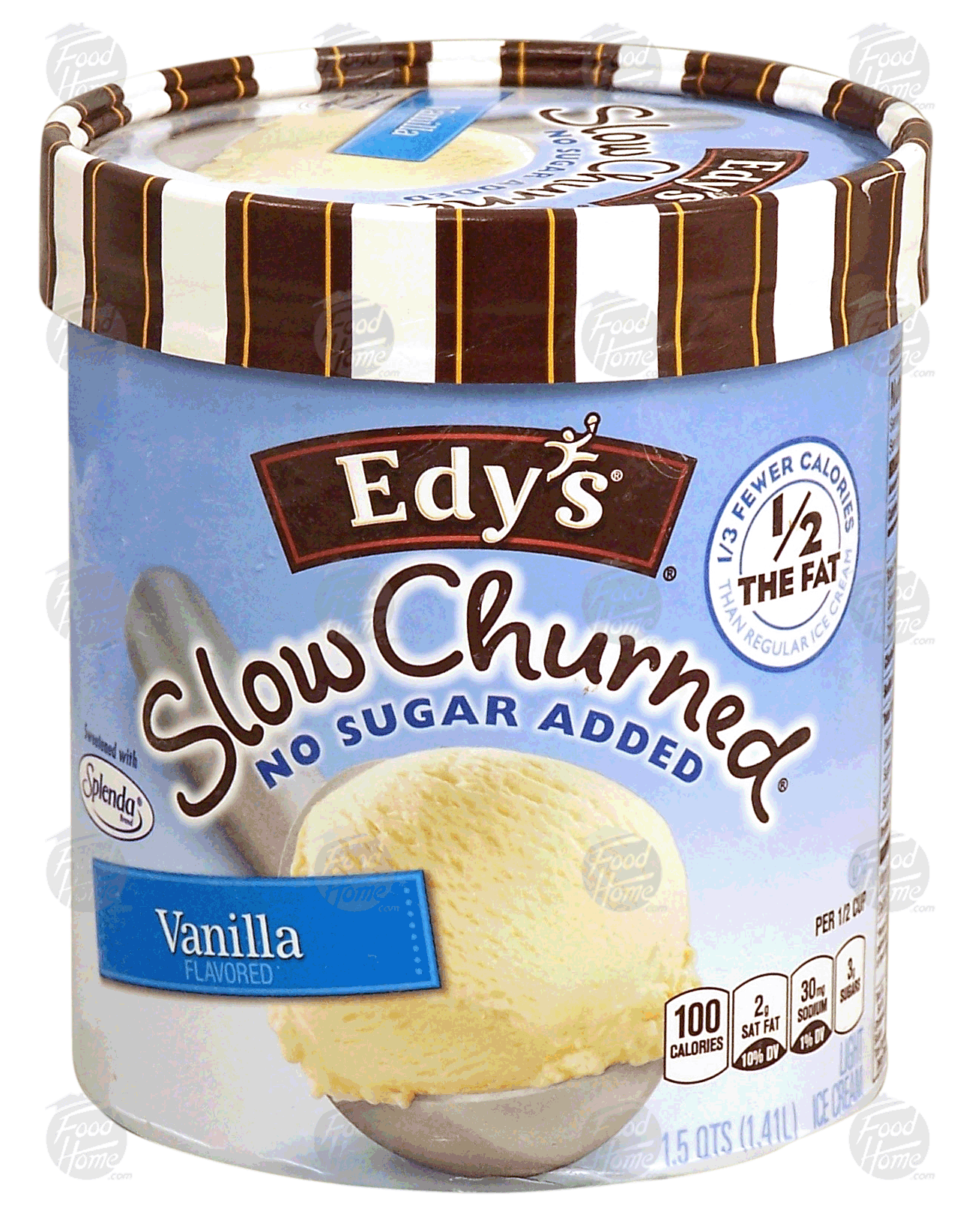 Dreyer's/Edy's&nbsp;Slow Churned Light Ice Cream&nbsp;Vanilla No Sugar Added Full-Size Picture